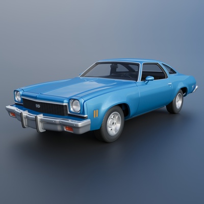 chevrolet chevelle 1973 araba arabalar araç hobi oto otomotiv malibu tekerlek klasik ölçek fdm baskı arabası yazdır rc takım iç dış 3d print model - Mito3D