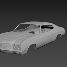 chevrolet chevelle ss 1970 body print game car cars hobby american auto automotive muscle musclecar sportcar sport model printcar drive rc toy 3d print model - Mito3D