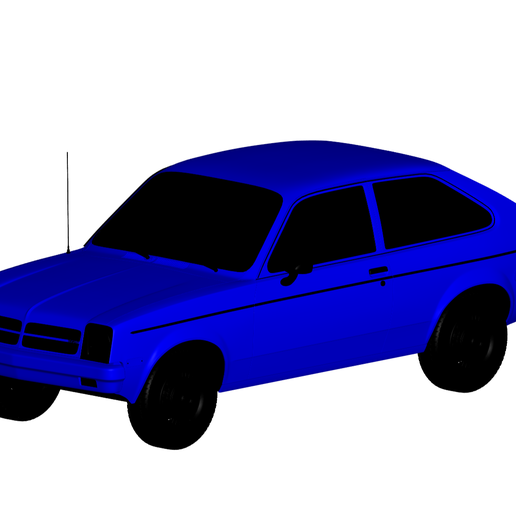 Chevrolet Chevette 1976 3D print model - Mito3D