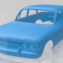 chevrolet corvair sedán 1960 imprimible cuerpo coche vehiculo juego espacio scalextric Tamiya rc miniz pasatiempo micro 3d print model - Mito3D