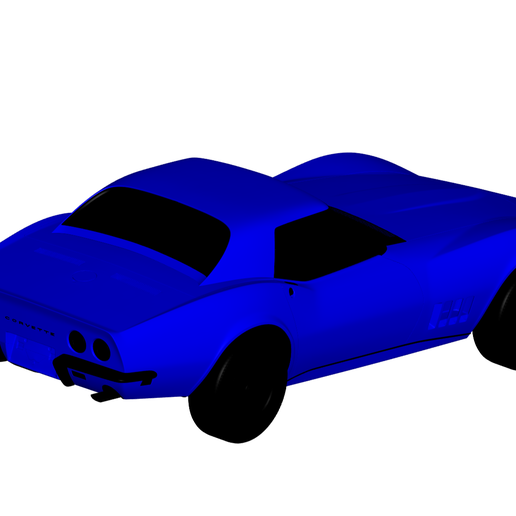 Chevrolet Korvette 1968 3D print model - Mito3D