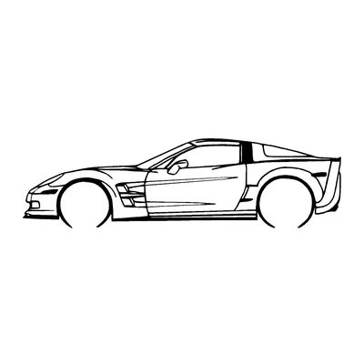 chevrolet corveta c6 zr1 gadget músculo carro cnc 3d mustang cume 3d print model - Mito3D