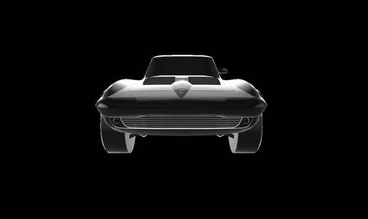 Chevrolet corveta esporte auto carro carros 3d print model - Mito3D