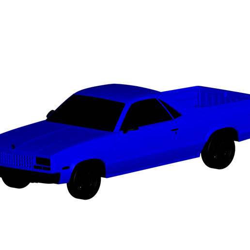 Chevrolet el camino 1982 3D print model - Mito3D