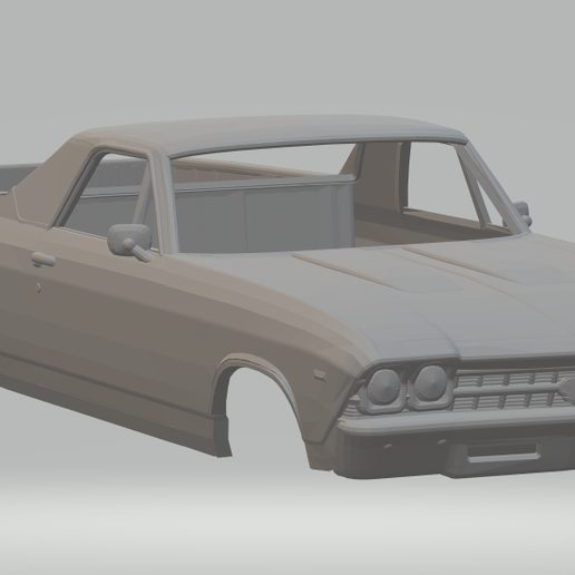 Chevrolet el camino 69 3D print model - Mito3D