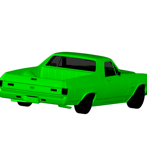Chevrolet el Camino ss 1970 3D print model - Mito3D