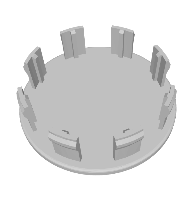 chevrolet gmc wheel cap car general motors cover 3D print model - Mito3D
