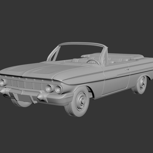 chevrolet impala 1961 convertible 3D print model - Mito3D