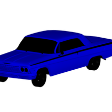 chevrolet impala 1962 3d print model - Mito3D