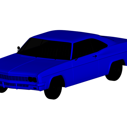 chevrolet impala 1966 3D print model - Mito3D