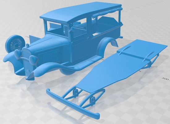 chevrolet bağımsızlık ae gölgelik ekspres 1931 yazdırılabilir araba oyun yuva ölçülü tamiya rc miniz hobi mikro döküm 3d print model - Mito3D