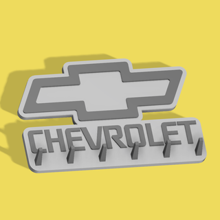 chevrolet key holder keychain keys auto 3d print model - Mito3D