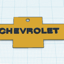 Chevrolet chaveiro joalheria chave argolas carros 3d print model - Mito3D