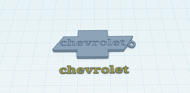 Chevrolet Schlüsselbund Wagen Schlüssel Herz geehrter 3d print model - Mito3D