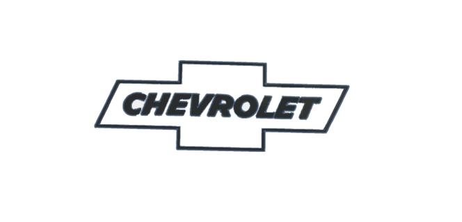 Chevrolet logotipo americano carro 3d print model - Mito3D