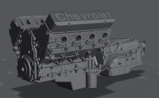 Chevrolet ls3 lsx Base Motor 1 24 Muskel 3d print model - Mito3D
