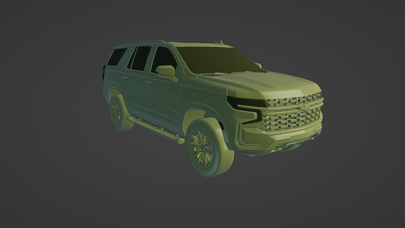 Chevrolet Tahoe z71 2021 3d impression SUV voiture modèle automobile ingénierie goujat conception stl fichier imprimable modélisation numérique prototypage pièces accessoires marché secondaire 3d print model - Mito3D