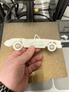 Chevy c1 corvette Chevrolet voiture perspective art 3d print model - Mito3D