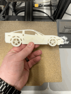 chevy c6 corveta Chevrolet carro perspectiva arte 3d print model - Mito3D