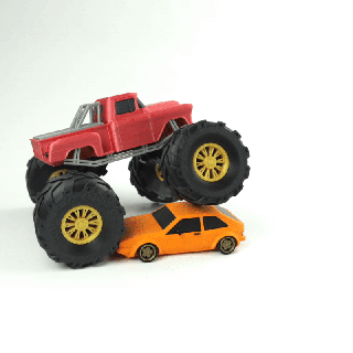 Chevy monstre camion 4x4 jouet voiture bigfoot Chevrolet scalemodel 3d print model - Mito3D
