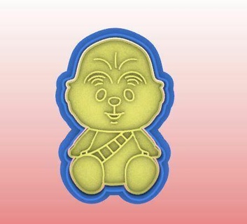 chewbacca cutter stamp star wars yoda baby r-d2 princess leia luke skywalker darth vader c3po android robot cutting cookie top stl babies 3d print model - Mito3D