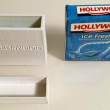 chewing gum box - boite hollywood containers 3d print model - Mito3D