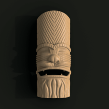 gommoso tiki chewbacca maschera stella guerre Guerre stellari hawai deco decorativo casa appendibile viso 3d print model - Mito3D