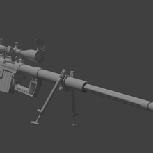 cheytac m200 francotirador juguete escuela politécnica arma malla 3d print model - Mito3D