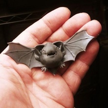 chibi bat art cute ornament figurine pendant toy animal 3d print model - Mito3D