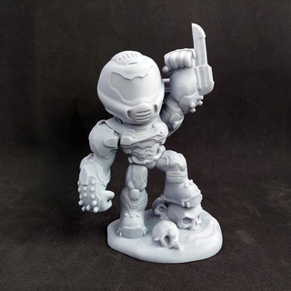 chibi doomguy doom marvel comix dc mcu movie figure collectibles doomslayer game pc doomethernal 3d print model - Mito3D