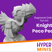chibi'nin knight peco oyun oyuncak aksesuarları araç a rideable ragnarok online monte edin dungeons dragons dnd d&d chocobo minyatür mini anime 3d print model - Mito3D