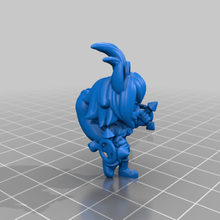 chibi makoto blazblue fan art animal anime mini miniature beast dd dungeons and dragons female fighter humanoid monk squirrel tonfa toy_game_accessories 3d print model - Mito3D
