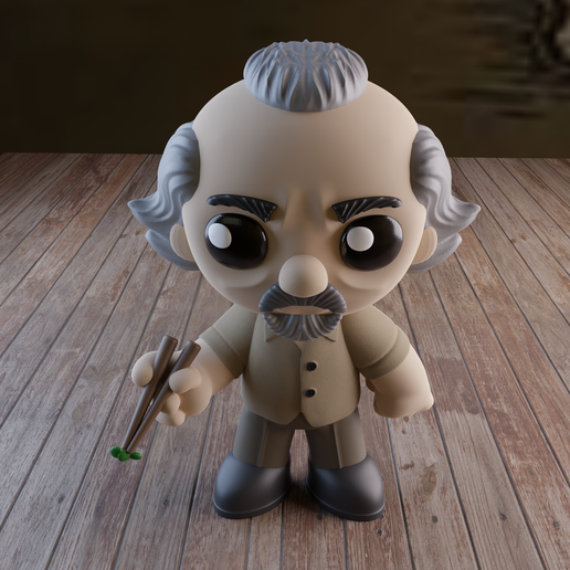 chibi miyagi 3D print model - Mito3D