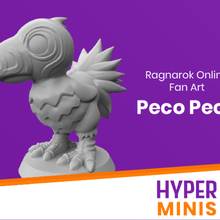 chibi'nin peco oyun oyuncak aksesuarları a rideable kuş ragnarok online canavar metal chocobo dnd minyatür d&d anime Dağı 3d print model - Mito3D
