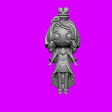 chibi Princesa infantil brinquedo arte criança fantasia menina 3d print model - Mito3D