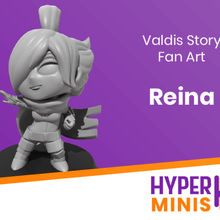 chibi reina game toy accessories valdis story scarf rogue monk fist dungeons dragons dnd d&d miniature mini anime 3d print model - Mito3D