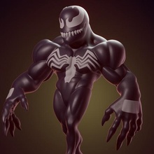 chibi venom art marvel comic superhero character supervillain figurines carnage cletus venom toxin chibi