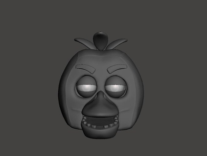 chica - five nights freddy's movie 3d model Game 3d print model - Mito3D
