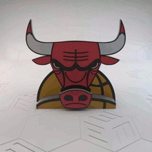 chicago bulls phone stand gadget basketball cellphone holder cell mobile 3d print model - Mito3D