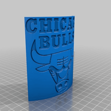chicago bulls plaque custom signs_logos 3d print model - Mito3D