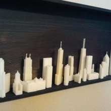 de l'horizon chicago l'architecture les bâtiments des structures 3d print model - Mito3D