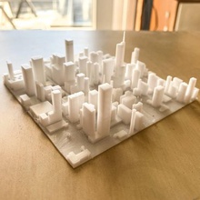 chicago de l'architecture la lumière paysage topographie des bâtiments ville art carte paris skycrapers haut 3d print model - Mito3D