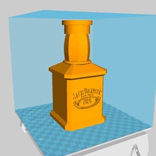 chicha jack daniels gadget vaso fumaça 3d print model - Mito3D