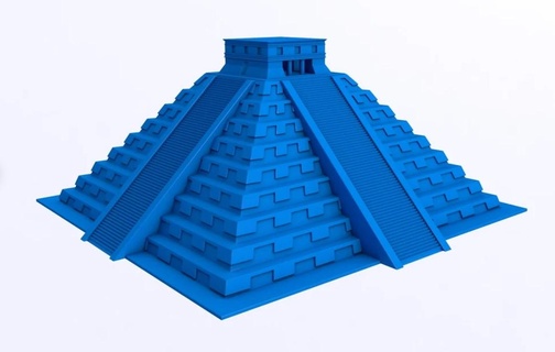 chichen itza tza stl edificio pirámide templo faraón tumba arquitectura antiguo cleopatra mexico 3d print model - Mito3D