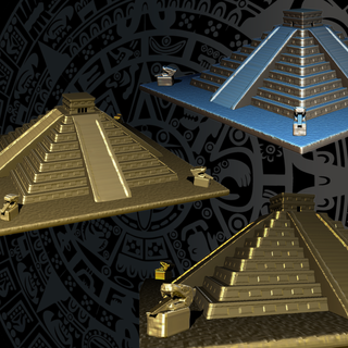 chichen itza maya América arquitetura pirâmide história têmpora México miniatura estátua monumento 3d print model - Mito3D