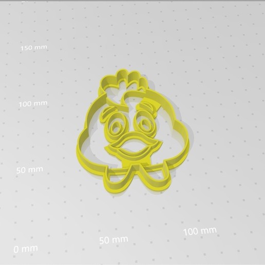 chick cookies cutter home chicken 3D print model - Mito3D
