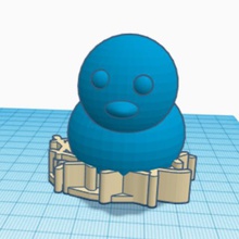 polluelo del nido juego animal juguete 3d print model - Mito3D