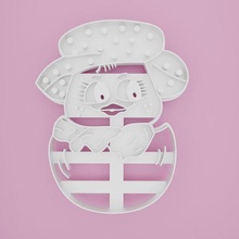 pulcino conchiglia biscotto taglierina Pasqua vacanza coniglietto agnello uovo carina divertente coniglio 3d print model - Mito3D