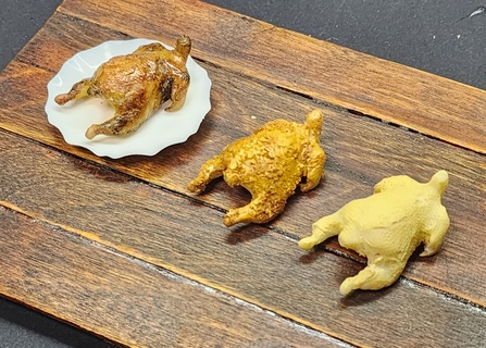 chicken miniature scale model korea food 3d print model - Mito3D