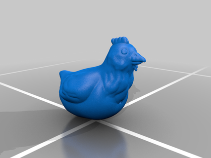 chicken animal cute animals creatures art 3d print model - Mito3D